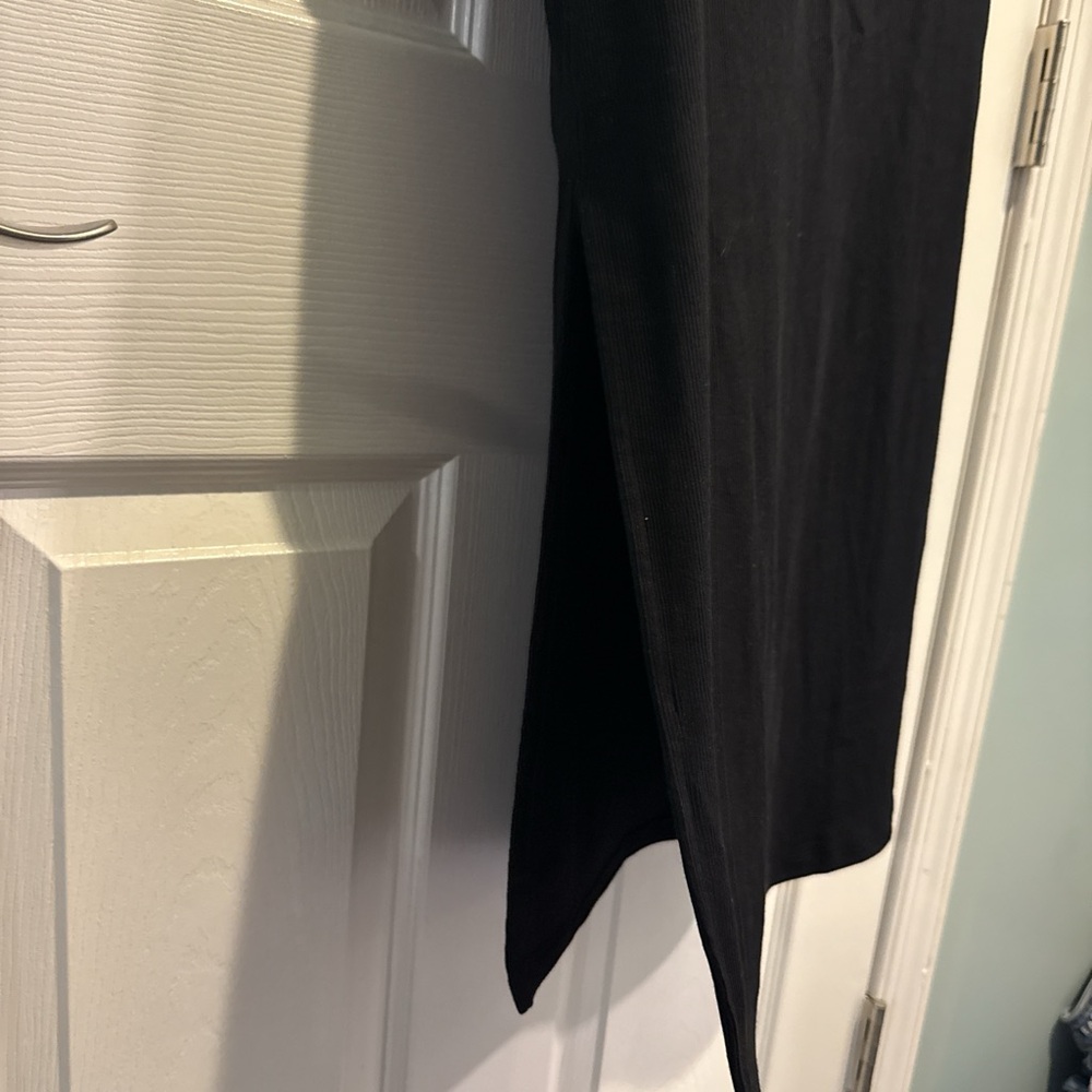 Old Navy Black One Shoulder Dress